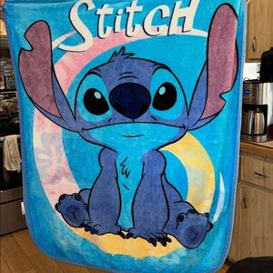 Northwest Disney Stitch Blue and Pink Kids Plush Throw Blanket Naptime